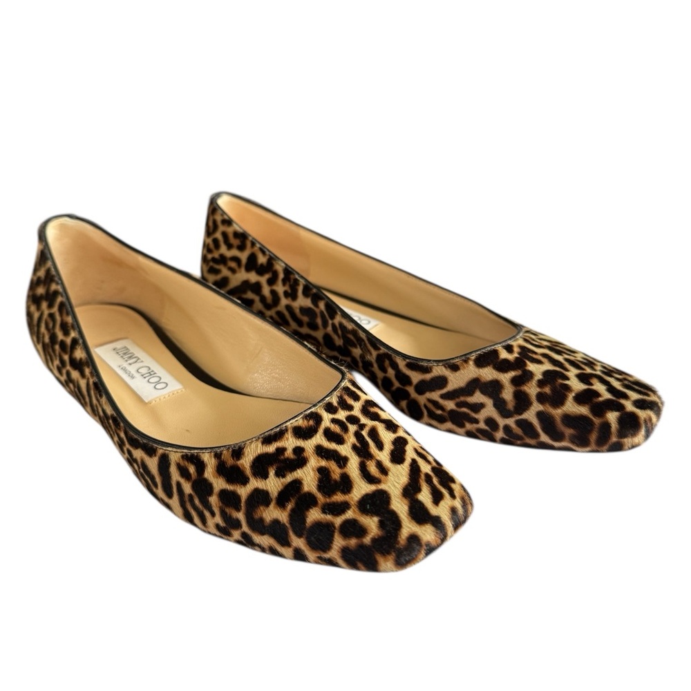 Jimmy Choo Leopard Print Mírele Flats